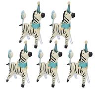 HEMOTON 5 Piezas Globos de Aluminio Diseño de Circo y Forma de Caballo para Decoración de Fiesta de Carnaval, Fáciles de Inflar y Montaje sin Esfuerzo