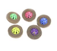 HEMOTON 5 Piezas Kitten Scratching Board con Campana de Juguete Rascador de Cartón Corrugado para Gatos Interactivo y Resistente para Interiores Accesorio para Aliviar