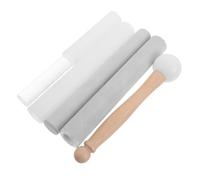 HEMOTON 5 Piezas Mazo para Cuencos de Cristal Diseño Ergonómico y Materiales Acrílico y Goma, Accesorio Adecuado para Meditación y Yoga sin Rayar el Bol de Cristal