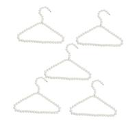HEMOTON 5 Piezas Percha para Mascotas bebé Babys Colgador cattier Clothes Drying Rack Coat Hangers Pets Katcher Perchas Ropa pequeño Percha de Terciopelo para Perla Beige