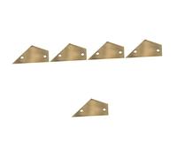 HEMOTON 5 Piezas Regla Triangular Rockero De Traste De Guitarra Guía De Nivelación De Trastes Práctica Regla De Medición Kit De Nivelación De Trastes Instrumento Musical Metal Suministros