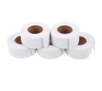 HEMOTON 5 Rollos de Cinta para Dobladillo de Vestido de Poliéster Blanco Estructura de Espina de Pescado para Producción Masiva y Sastrería Profesional