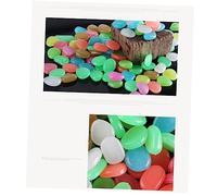 HEMOTON 50 piezas Piedras Luminosas de para y de Guijarros de Noche Decoración Fluorescente para de Peces y