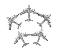 HEMOTON 5piezas Broche de Avión Pin de Avión Estilo Vintage Broches de Solapa Gemas de Imitación Accesorios de Broche de Camisa Prendedores de Vestido para Banquetes y Eventos