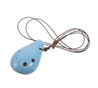 HEMOTON 6 Agujeros Ocarina de Cerámica de Viento en Tono Alto para Principiantes Instrumento Musical Chino para Adultos y Principiantes