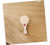 HEMOTON 6 piezas Paletas de Madera para Terminar DIY para Pintar y Decorar Pelota con Cuerda Desarrollo y Habilidades Motoras para Aprendizaje y Grupo