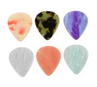 HEMOTON 6 Piezas Púas de Resina para Guitarra Acústica Textura Lisa para Precisión y Comodidad para Estilos Versátiles Compatibles con Guitarras Eléctricas y Acústicas