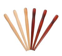 HEMOTON 6 unidades Portapuntas para bolígrafo de pintura de madera, portalápices de inmersión para cómics, accesorios de repuesto para estudiantes y pintores