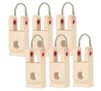 HEMOTON 6piezas Afinación Piano Brida Piano Pedestal Central Soporte Eje Herramienta Afinación Madera