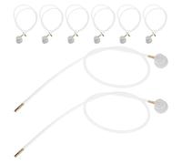 HEMOTON 8 Boquillas De Limpieza Para Aire Acondicionado Extensión De Botella De Spray Reutilizables De Plástico Para Pintura En Aerosol Color Blanco