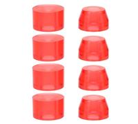HEMOTON 8 Piezas Almohadillas de Amortiguación para Monopatín de Doble Patada en PU Rojo, Alta Elasticidad, Fácil Instalación y Mejora la Estabilidad para Skate Calle