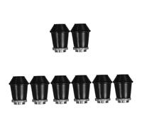 HEMOTON 8 Piezas Almohadillas Para Los Pies Del Tambor Almohadillas De Rack De Batería Pad De Batería Protector De Pie De Tambor Almohadillas De Soporte De Práctica De Caja Caucho