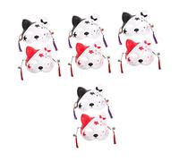 HEMOTON 8 Piezas Máscara Reutilizable Media Cara de Estilo Anime para Fiestas y Carnavales Diseño Decorativo de Gato y Cómodo