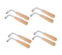 HEMOTON 8 Uds Llave De Arpa Llave Para Afinar Piano Herramienta De Afinación De Tono Instrumento De Arpa De Lira Llave De Afinación De Arpa Automática Timbales Llave De Afinación Arpa