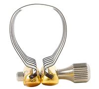 HEMOTON Abrazadera de Ligadura para Saxofón Alto de Acero Inoxidable, Clip Metálico Ajustable para Accesorios de Instrumento de Viento, Recambio Resistente en Color Plateado