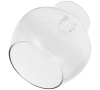 HEMOTON Acuario de Mesa Transparente Redondo 17x17 Cm, Pecera Decorativa para Bettas y Peces Dorados, Tanque de Planta Multifunción para Escritorio y Hogar, Pecera Delicada y Ecológica