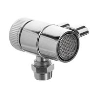 HEMOTON Adaptador de Grifo para Manguera de 3/8 Pulgadas, 21,5mm, Plata | Conexión para Lavabo y Bañera, Instalación Rápida, Sellado Preciso, Cobre y Goma, Uso Versátil