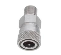 HEMOTON Adaptador Rápido Conector Hembra y Macho para Inflador de Alta Presión de Acero Inoxidable para Bolas Deportivas y Bicicletas en Emergencias al Aire Libre