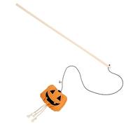 HEMOTON Adelanto del Gato De Halloween Forma De Jack-o Juguete Interactivo para Gatos Cascabel para Gatitos