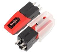 HEMOTON Aguja Para Tocadiscos Piezoeléctrico 2 Piezas De Repuesto De Aguja De Fonógrafo Compatible Reproductores De Vinilo De Sonido Fácil De Instalar