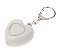 HEMOTON Alarma de Seguridad Personal con Luz LED para Mujeres y Ancianos, Protección contra Accidentes y Reacciones Alérgicas, Plástico Blanco y Sonido Superior a 125db