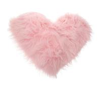 HEMOTON Alfombra de Felpa en Forma de Corazón Rosa para Decoración de Dormitorio y Exhibición de Manicura, Material de Peluche Largo Cómodo para Fotografía y Transmisión en Vivo