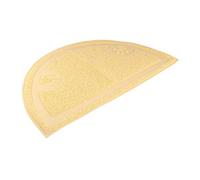 HEMOTON Alfombra para Arena De Gatos Semicircular De PVC Alfombrilla Antideslizante para Arenero Alfombrilla para Comida De Mascotas Cocina