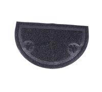 HEMOTON Alfombra para Arena De Gatos Semicircular De PVC Almohadilla para Gatos Tapete Antiderrames para Limpiar Suciedad El Arenero