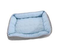 HEMOTON Alfombra Refrescante para Perros y Gatos Colchoneta de Verano para Mascotas Material Durable y Lavable para y Interiores y Exteriores Azul S