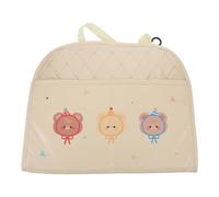 HEMOTON Almohadilla Protectora Para Asiento Trasero De Coche Alfombrilla Antipatadas Con Estampado De Oso Para Suv Vehículos Recreativos y Autos Pequeños Organizador Con Múltiples Bolsillo