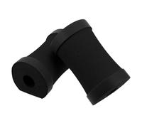 HEMOTON Almohadillas para Articulaciones Antideslizantes para Ejercicio, Colchoneta 3D Cilíndrica Negra, Acolchadas y Ergonómicas, un Par para Pilates, Yoga y Entrenamiento en