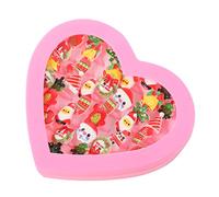 HEMOTON Anillos De Navidad Conjunto Mixto De 36 Anillos Para Niños Decoración Festiva