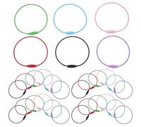 HEMOTON Aros Llavero de Acero Inoxidable 30 Piezas, Prácticos para Añadir y Quitar Llaves Fácilmente, Ideales para Mochilas y Bolsos Escolares Color Aleatorio