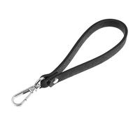 HEMOTON Asa de bolso en PU con diseño de hebilla, correa de muñeca clásica para DIY making projects, color negro y cómoda al tacto