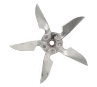 HEMOTON Aspa Metálica para Soplador de Estufa 220v con Eje 6mm | Pieza Equilibrada de Hierro, Rueda Resistente al Calor, para Caldera y Cocina, Reduce Ruido y Carga