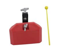 HEMOTON badajo de Instrumentos Musicales Cencerro de Tono Alto y bajo Accesorios Rojos Instrumento Musical Educativo Campana de Vaca Simple percusión Suministros niño el plastico