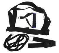 HEMOTON Banda de Resistencia Doble de 3m para Entrenamiento de Fuerza | Algodón, Látex Natural y Pp, Arnés Acolchado, Cinturón y Asas Suaves para Gimnasio y Pista Color Aleatorio