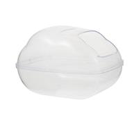 HEMOTON Bañera para Hámster Contenedor de Baño Cómodo para Mascotas Pequeñas Inodoro para Hámster Lavabo Transparente