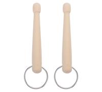 HEMOTON Baquetas de Platillo para Coche de Madera 11 Cm, Juego de 2 Unidades, Accesorio de Percusión Portátil para Ventilación de Automóvil, Ideales para Bateristas Principiantes