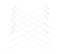 HEMOTON Barras De Hierro para Puertas De Aves y Aves De Corral, Trampa Unidireccional, Paquete De 10 Piezas, para Jaulas y Gallineros, Sistema De Entrada Segura, Color Plateado