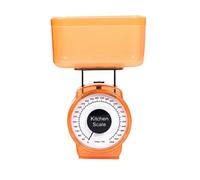 HEMOTON Báscula mecánica de cocina de 1 kg, control de porciones, báscula de cocina de alta precisión, balanza de peso para cocina, herramientas de horneado, color naranja