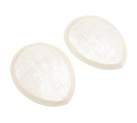 HEMOTON Base para Tocado de Sombrerería Forma de Lágrima, Malla de Lino Transpirable, Color Beige Claro, Paquete de 2 Unidades, Accesorios para Tocados DIY en Fiestas y Eventos Obsequios