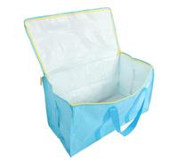 HEMOTON Bolsa de Almacenamiento Extragrande para Heno y Alimento de Ganado, Resistente de Tela Pe, Asas para Transporte, Color Azul Claro, Adecuado para Caballos, Conejos y Cabras