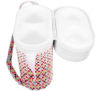 HEMOTON Bolsa Isotérmica para Leche Materna y Biberón Doble Compartimento Aislante para Colgante para Cochecito y Uso Exterior para Madres Lactantes