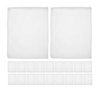 HEMOTON Bolsas de Filtro para Acuario 20 Pcs, Malla Fina de Color Claro 14x20 Cm, Bolsas de Medios Filtrantes Reutilizables Cremallera para Peceras y Estanques, Ideales para