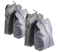 HEMOTON Bolsas De Viaje Portátiles para Zapatos y Ropa Grises 190t 43x23cm y 37x23cm Antideslizantes Impermeables para Uso Doméstico y Organizador De Equipaje Compacto 4 Piezas