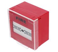 HEMOTON Botón de Emergencia de Alarma contra Incendios Manual Rojo de Plástico con Respuesta Rápida y Reinicio Fácil para Seguridad en Edificios y Hogares