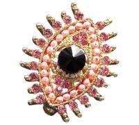 HEMOTON Broche de Mal de Ojo para Mujer en Metal Rosa, Ligero y Resistente al Óxido, Accesorio Elegante Adecuado para Ropa y Chal en Estilo Delicado y Moderno