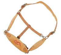 HEMOTON Cabestro para Caballo Ajustable con Cuerda Amarilla Cabezada Acolchada y Desmontable para Entrenamiento Ecuestre Uso a Caballo Ranchos y Exhibiciones