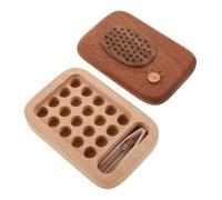 HEMOTON Caja caja de de leche palillo de plegable saborear juguetes elementos recolector de para titular de de dibujos animados de madera Light Brown